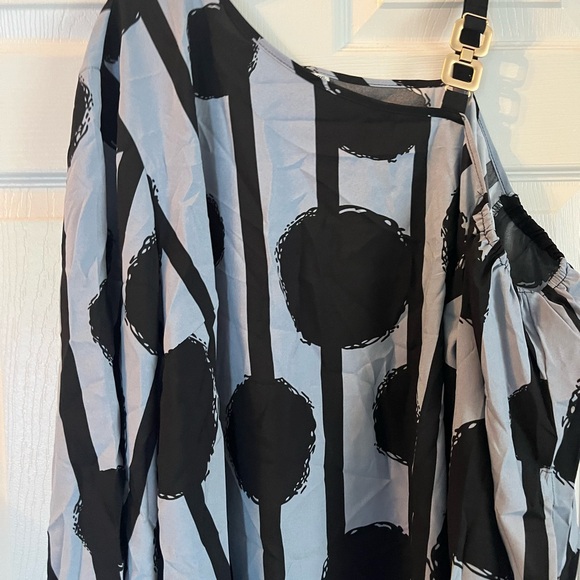 Women Plus Size One Shoulder Fashion Summer Sexy Loose Relaxed Fit Top 14W -22W - Picture 5 of 6